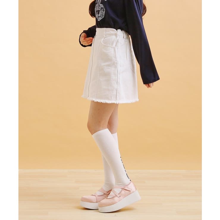 リングジップ台形スカート | PINK-latte | 詳細画像9 