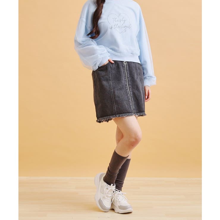 リングジップ台形スカート | PINK-latte | 詳細画像21 