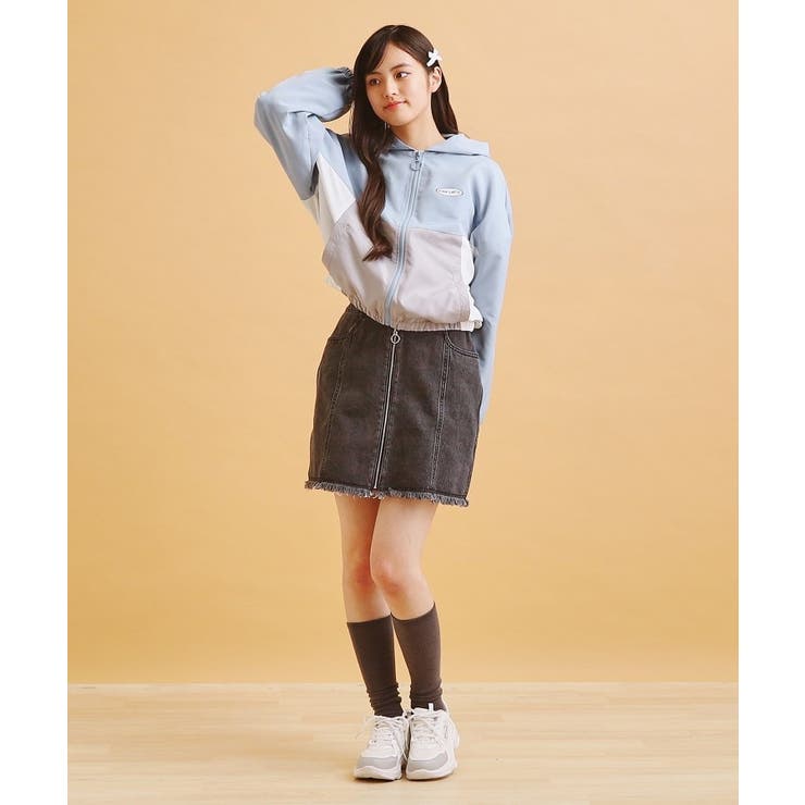 リングジップ台形スカート | PINK-latte | 詳細画像23 