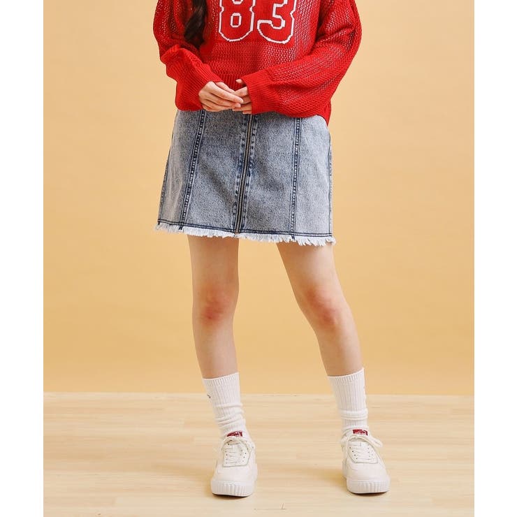 リングジップ台形スカート | PINK-latte | 詳細画像25 