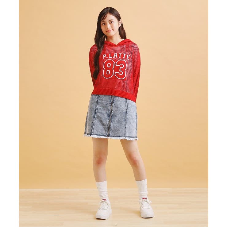 リングジップ台形スカート | PINK-latte | 詳細画像26 