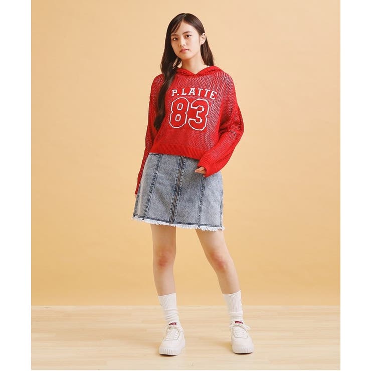 リングジップ台形スカート | PINK-latte | 詳細画像27 