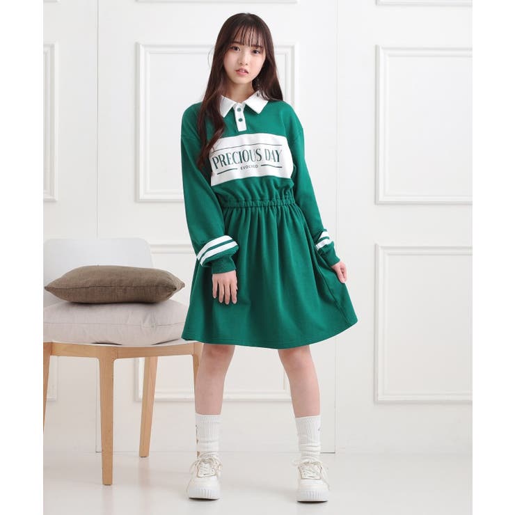 ミニ裏エリ付きドロストワンピース | PINK-latte | 詳細画像17 