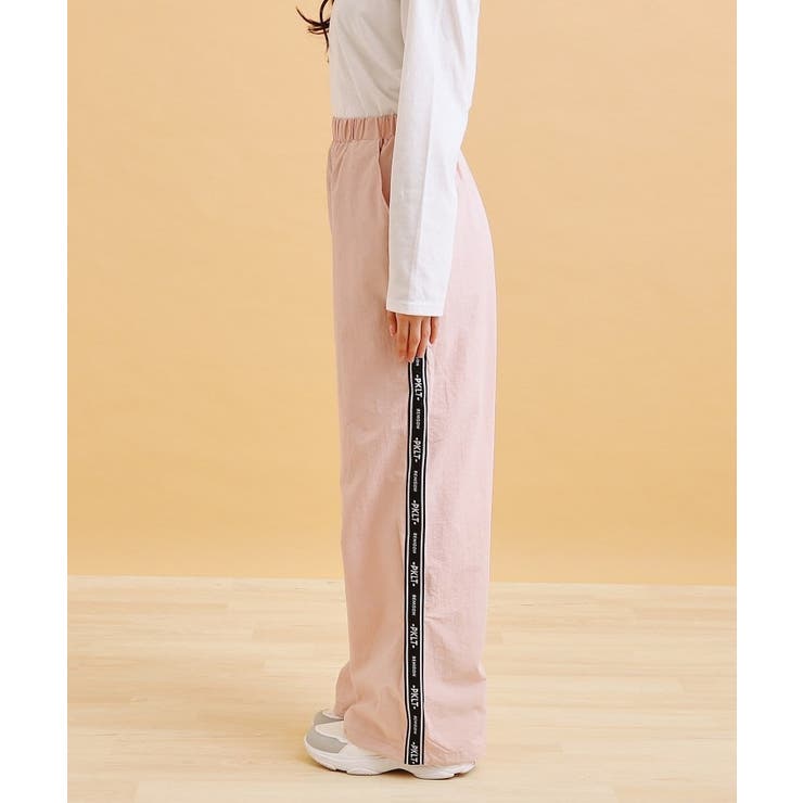 ロゴラインパラシュートパンツ | PINK-latte | 詳細画像2 