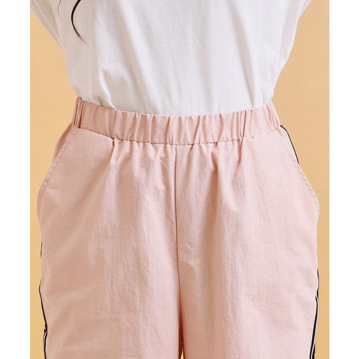 ロゴラインパラシュートパンツ | PINK-latte | 詳細画像4 