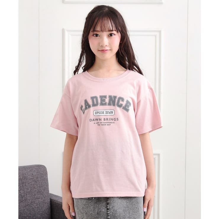 カレッジプリントTシャツ | PINK-latte | 詳細画像1 