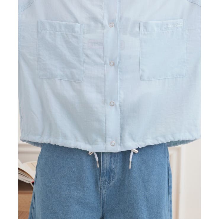 ショート丈ブルゾン | PINK-latte | 詳細画像7 