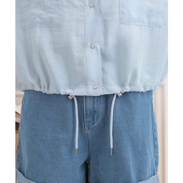 ショート丈ブルゾン | PINK-latte | 詳細画像8 