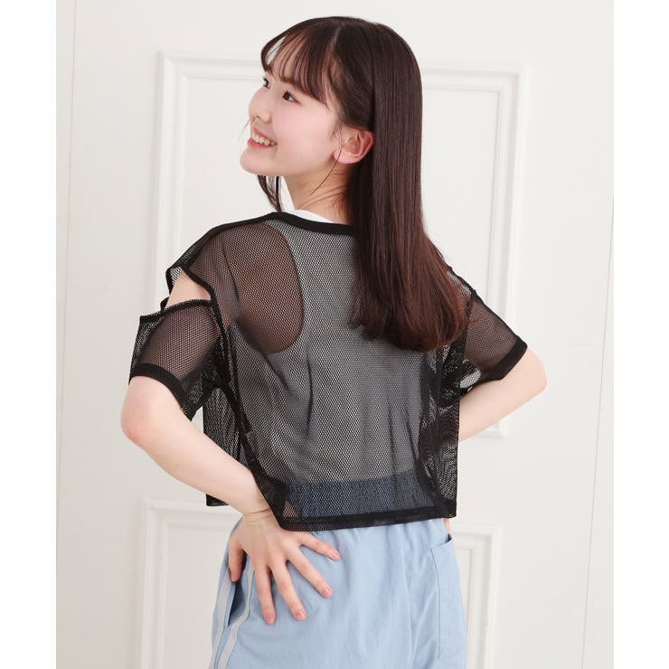 メッシュTシャツ＋タンクセット | PINK-latte | 詳細画像19 