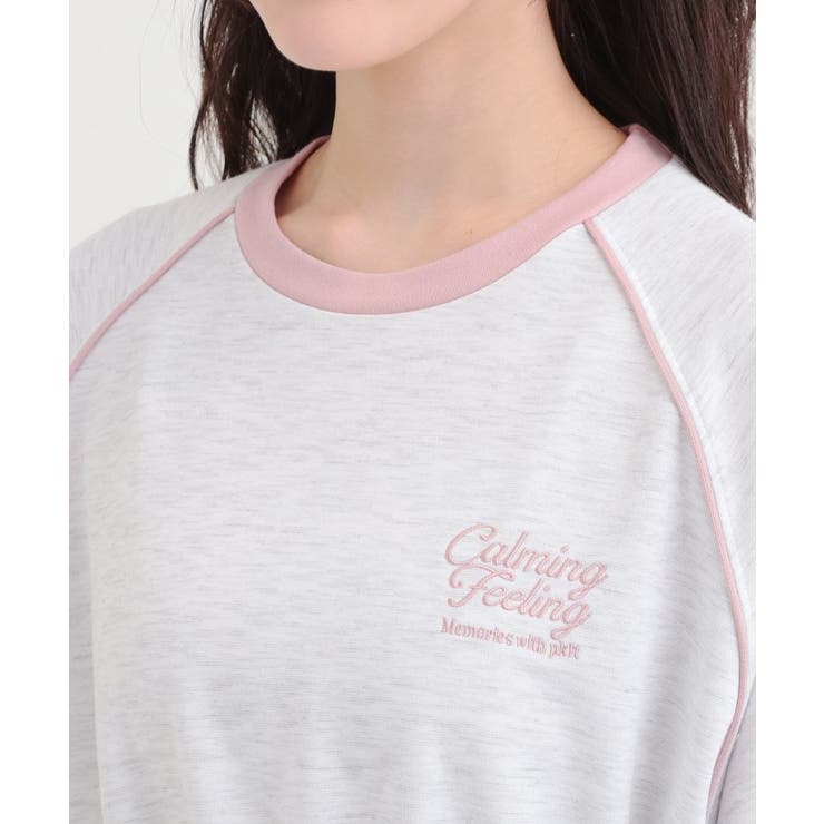 パイピングドロストTシャツワンピース | PINK-latte | 詳細画像4 