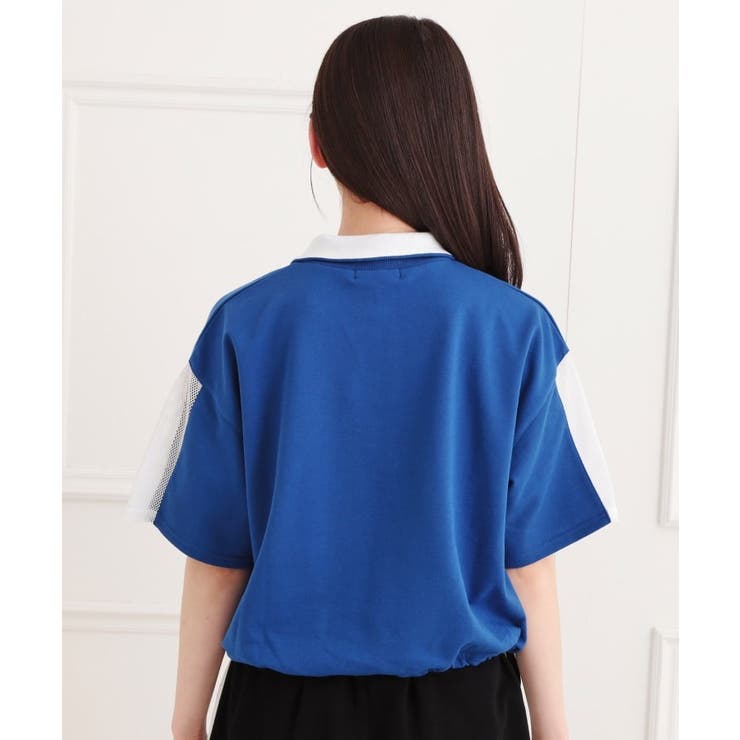 メッシュ切替ハーフジッププルオーバー | PINK-latte | 詳細画像3 