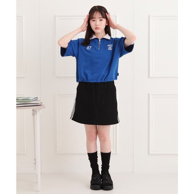 メッシュ切替ハーフジッププルオーバー | PINK-latte | 詳細画像19 