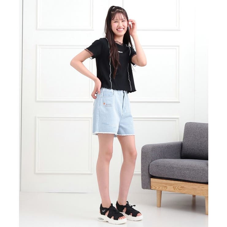 らくがき刺繍フリンジショートパンツ | PINK-latte | 詳細画像18 