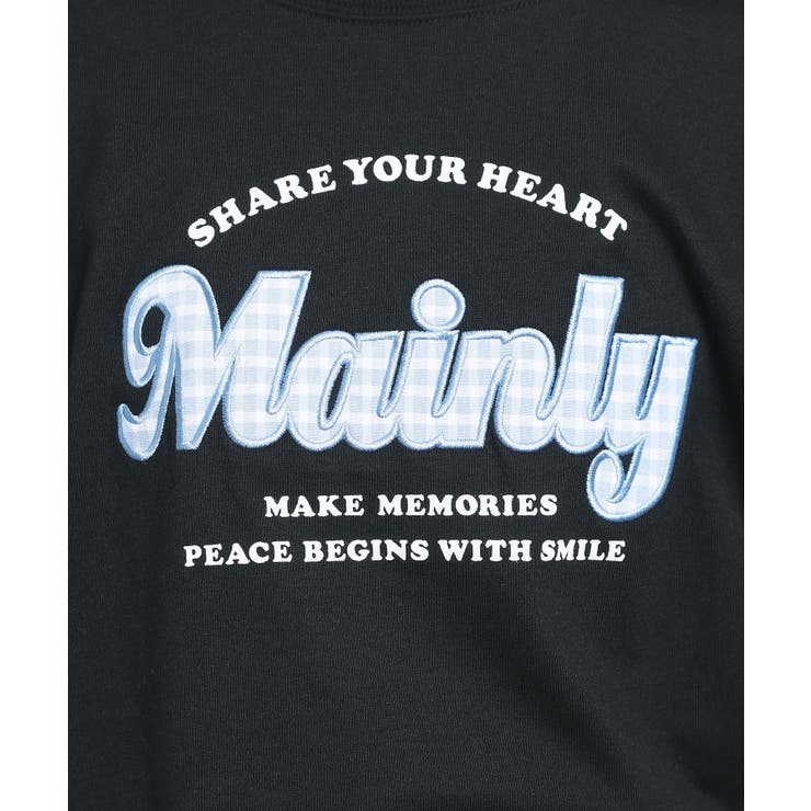 ギンガムアップリケTシャツ | PINK-latte | 詳細画像14 