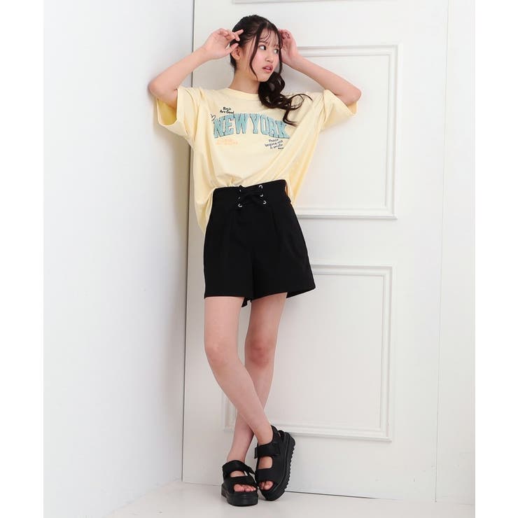 フロントレースアップキュロット | PINK-latte | 詳細画像14 