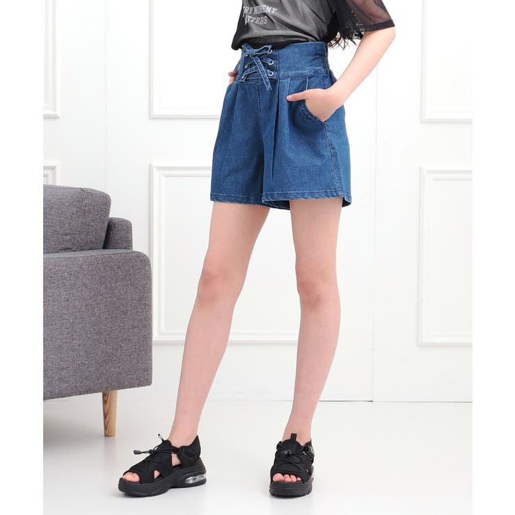 フロントレースアップキュロット | PINK-latte | 詳細画像16 