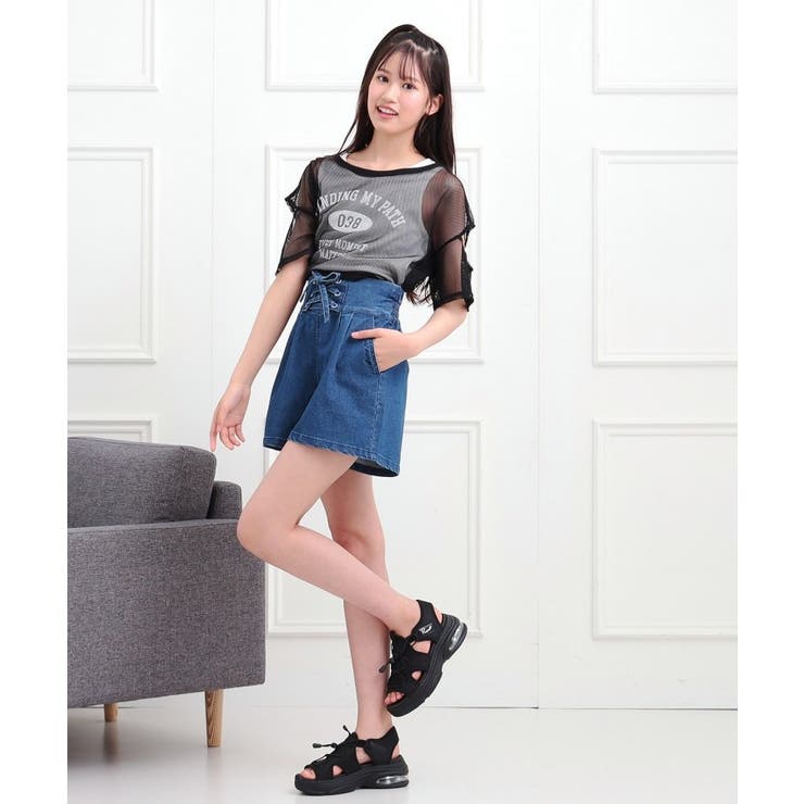 フロントレースアップキュロット | PINK-latte | 詳細画像18 