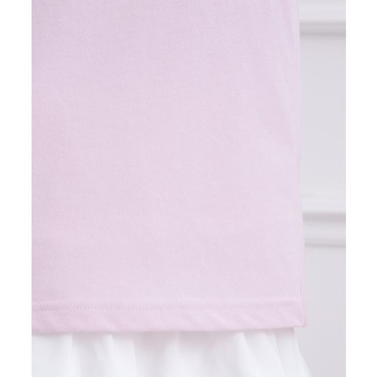 接触冷感 カレッジロゴTシャツ | PINK-latte | 詳細画像6 