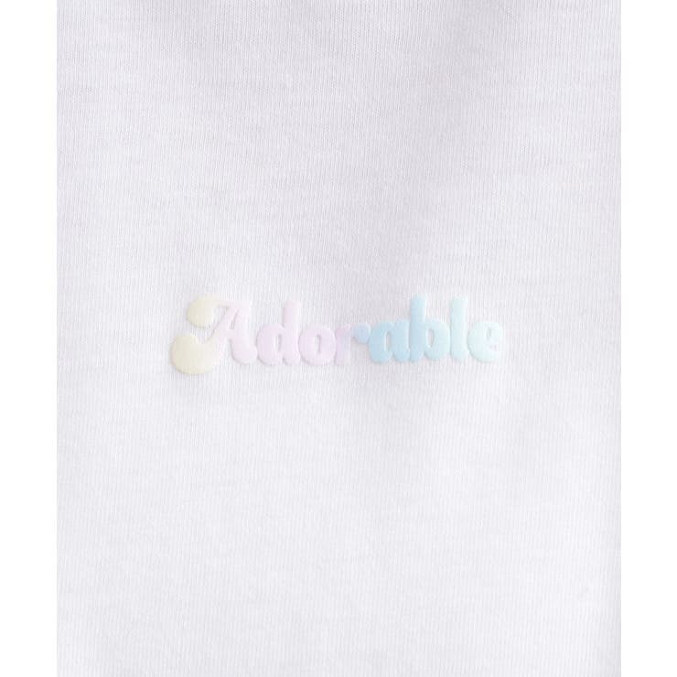 接触冷感 グラデーションくまちゃん発砲ビッグTシャツ | PINK-latte | 詳細画像10 