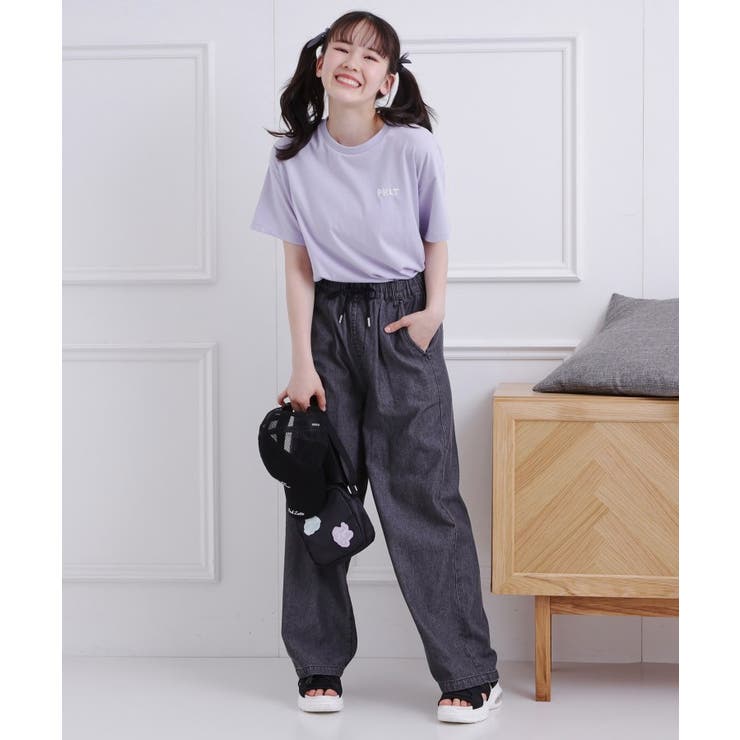 接触冷感 バックハートロゴTシャツ | PINK-latte | 詳細画像19 