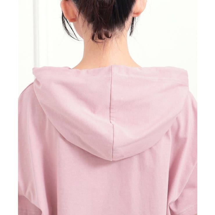 【セットアップアイテム】半袖パーカ＋ハーフパンツセット | PINK-latte | 詳細画像5 