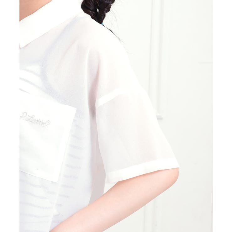 【セットアイテム】半袖シアーシャツ＋冷感キャミセット | PINK-latte | 詳細画像7 