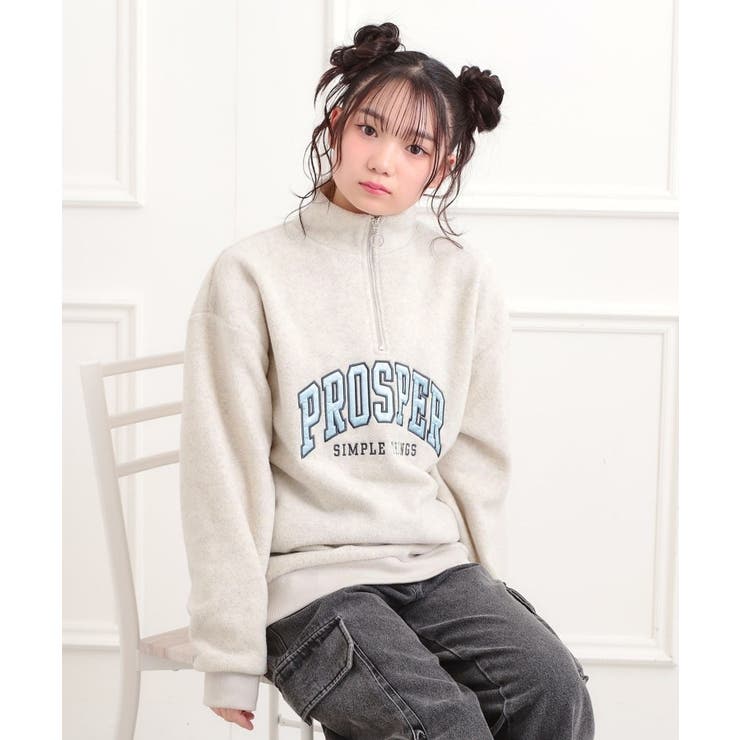 ライトグレー(011) | ハーフジップフリーストレーナー | PINK-latte