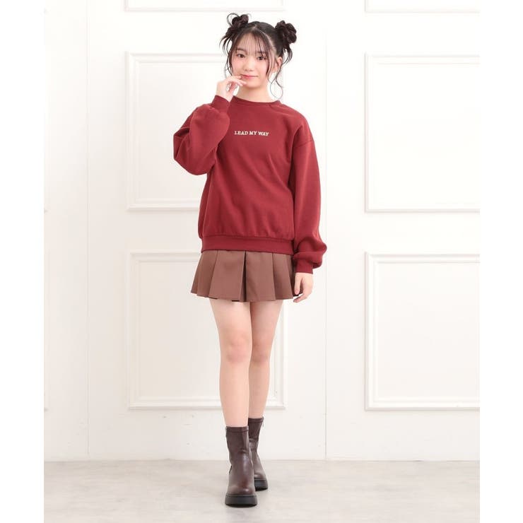 ボアくまちゃんアップリケ裏起毛トレーナー | PINK-latte | 詳細画像21 