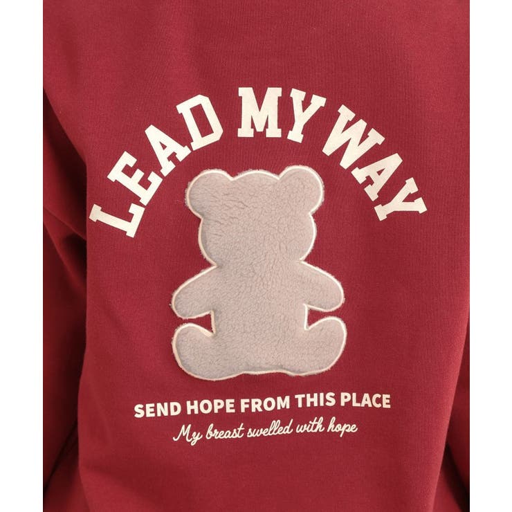 ボアくまちゃんアップリケ裏起毛トレーナー | PINK-latte | 詳細画像23 