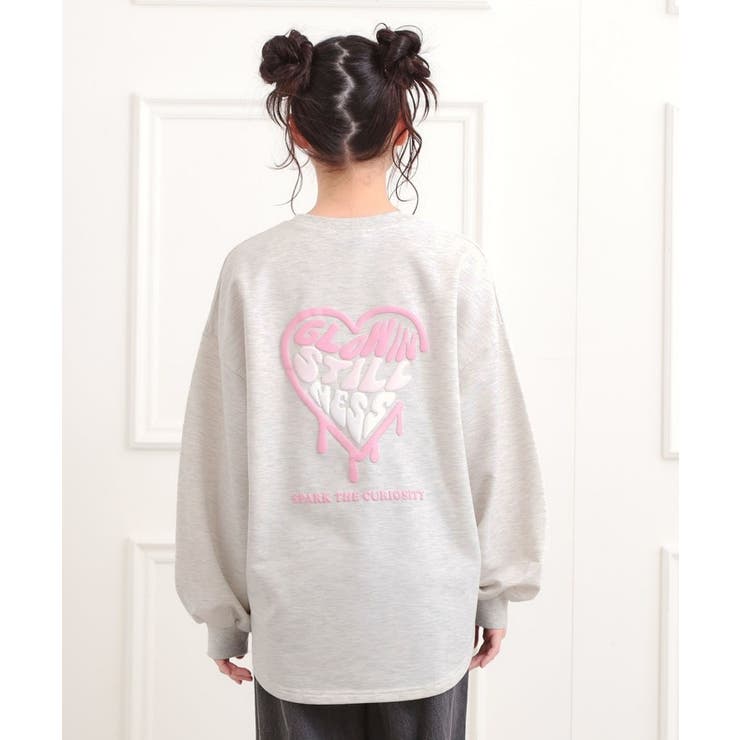 メルトハートビッグチュニックトレーナー | PINK-latte | 詳細画像3 