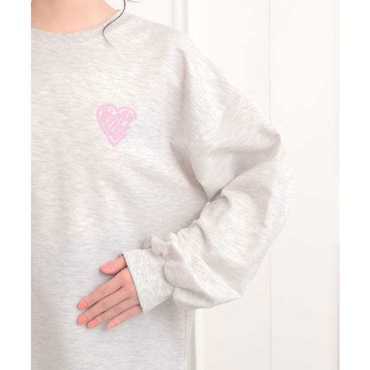 メルトハートビッグチュニックトレーナー | PINK-latte | 詳細画像5 