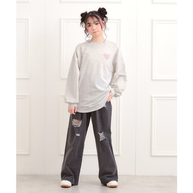 メルトハートビッグチュニックトレーナー | PINK-latte | 詳細画像14 