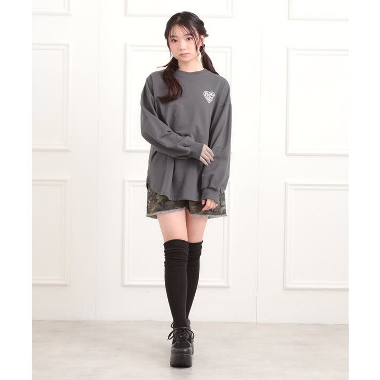 メルトハートビッグチュニックトレーナー | PINK-latte | 詳細画像17 