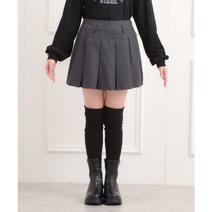 ベルト付きプリーツスカート | PINK-latte | 詳細画像4 