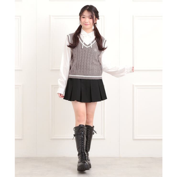 ベルト付きプリーツスカート | PINK-latte | 詳細画像19 