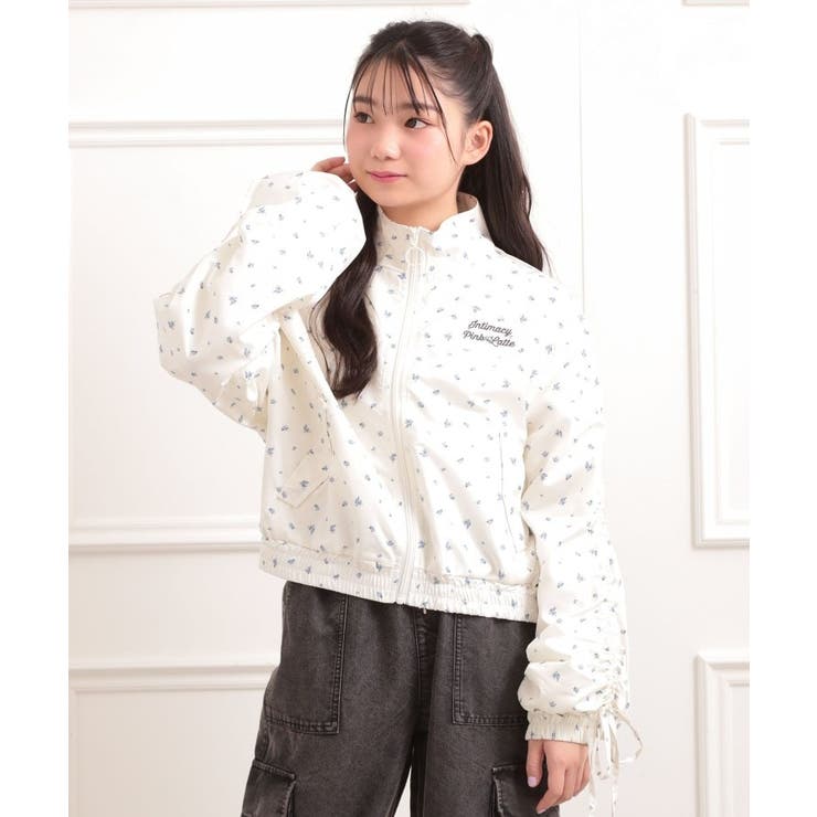 アイボリー(304) | 袖ドロストブルゾン | PINK-latte