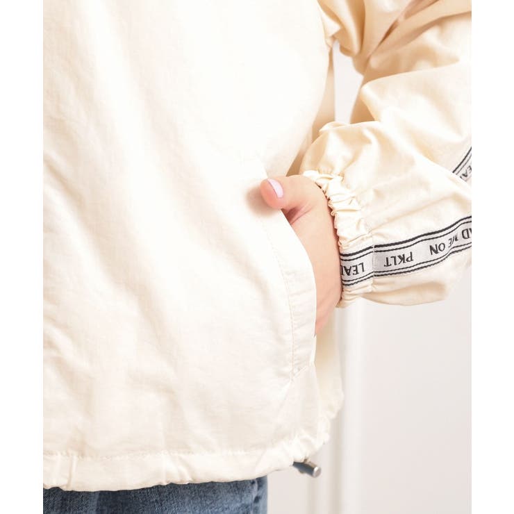 ロゴラインナイロンパーカーブルゾン | PINK-latte | 詳細画像6 