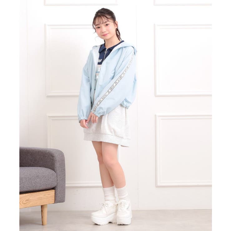 ロゴラインナイロンパーカーブルゾン | PINK-latte | 詳細画像15 