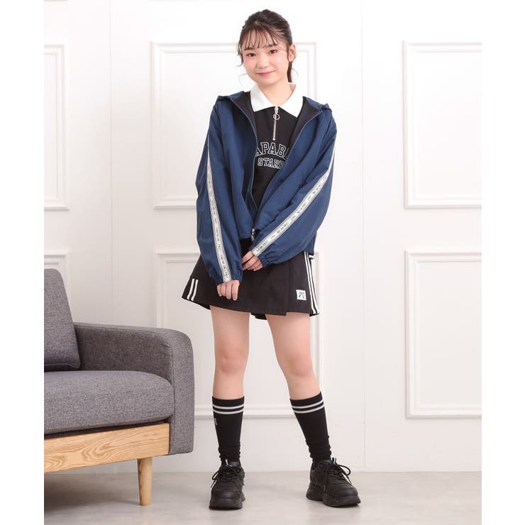 ロゴラインナイロンパーカーブルゾン | PINK-latte | 詳細画像18 