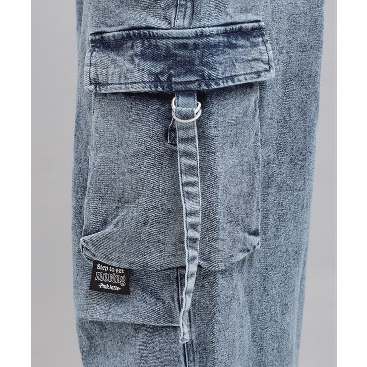 デニムカーゴパンツ | PINK-latte | 詳細画像6 