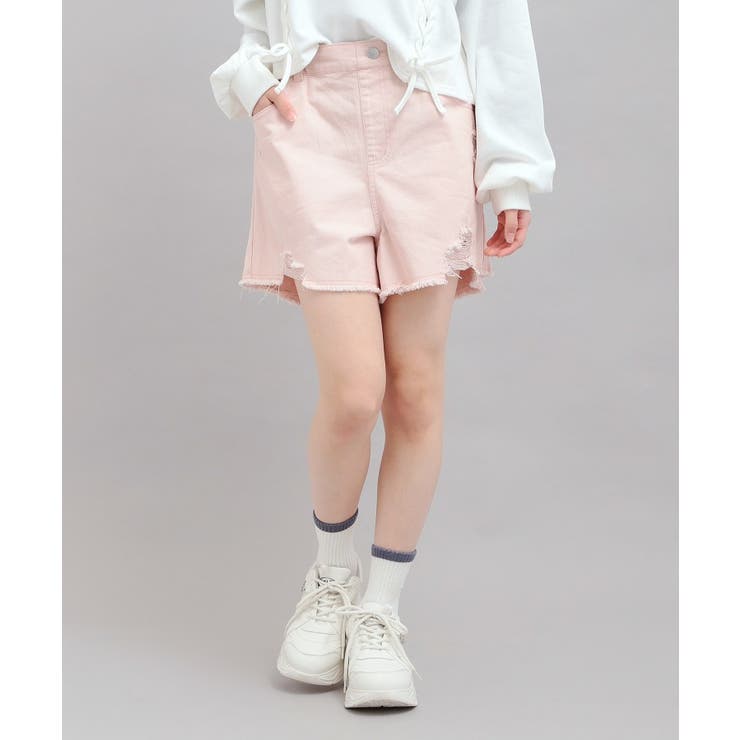 デニムツイルダメージショートパンツ | PINK-latte | 詳細画像17 