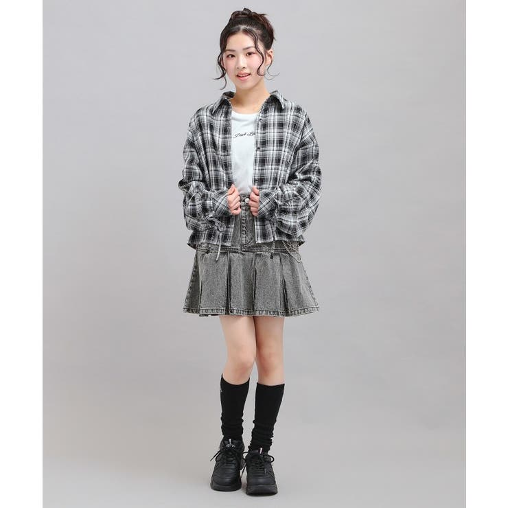 チェーン付きプリーツスカート | PINK-latte | 詳細画像9 