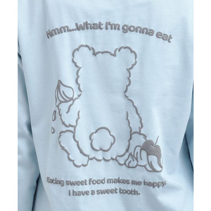 発泡クリームくまちゃんロンT | PINK-latte | 詳細画像7 