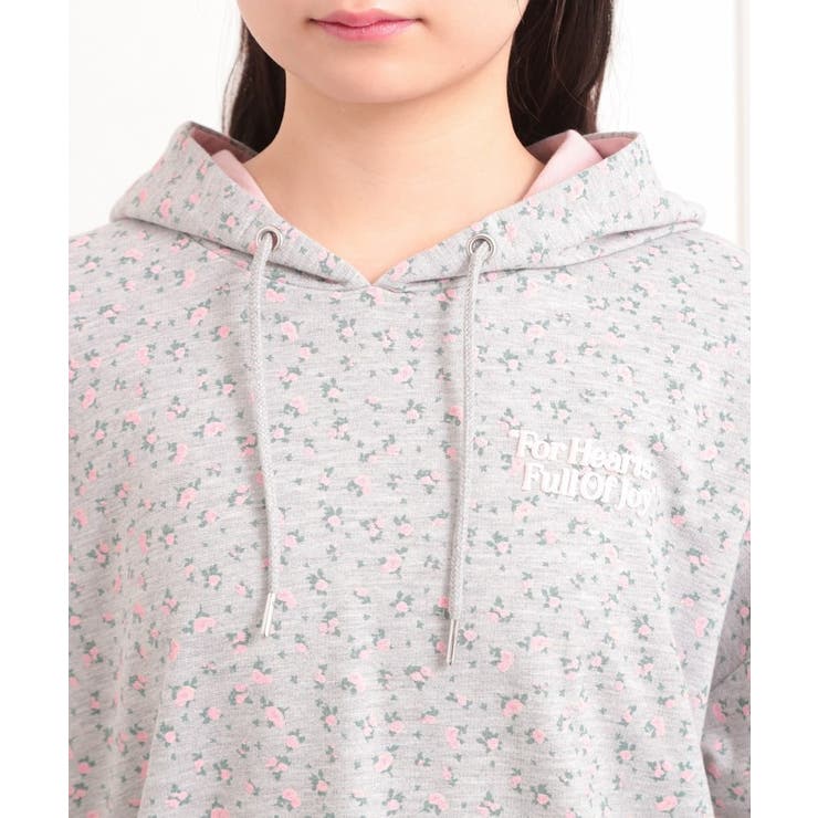 バック発泡プリントパーカー | PINK-latte | 詳細画像4 