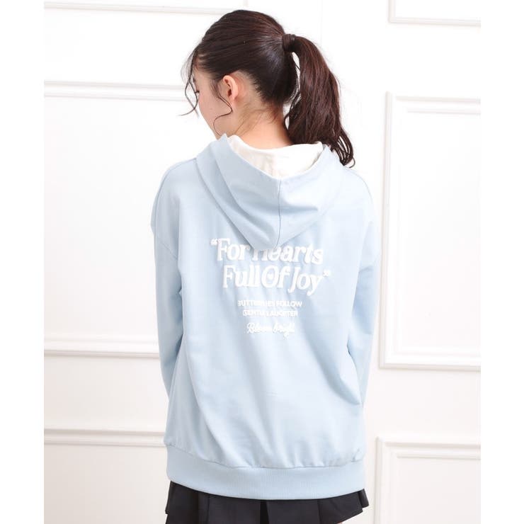 バック発泡プリントパーカー | PINK-latte | 詳細画像14 