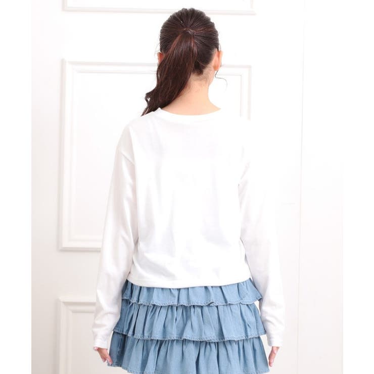 【セットアイテム】短丈デニムシャツ＋ロンT | PINK-latte | 詳細画像10 