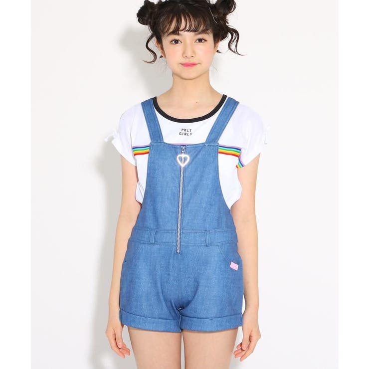 水着 サロペット 肩あきtシャツセット 品番 Wrdw Pink Latte ピンクラテ のキッズファッション通販 Shoplist ショップリスト