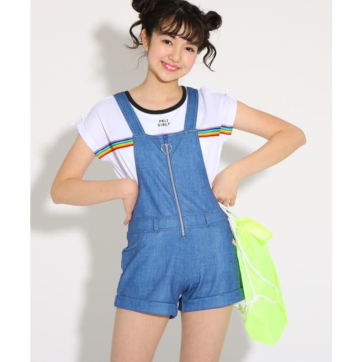 水着 サロペット 肩あきtシャツセット 品番 Wrdw Pink Latte ピンクラテ のキッズファッション通販 Shoplist ショップリスト