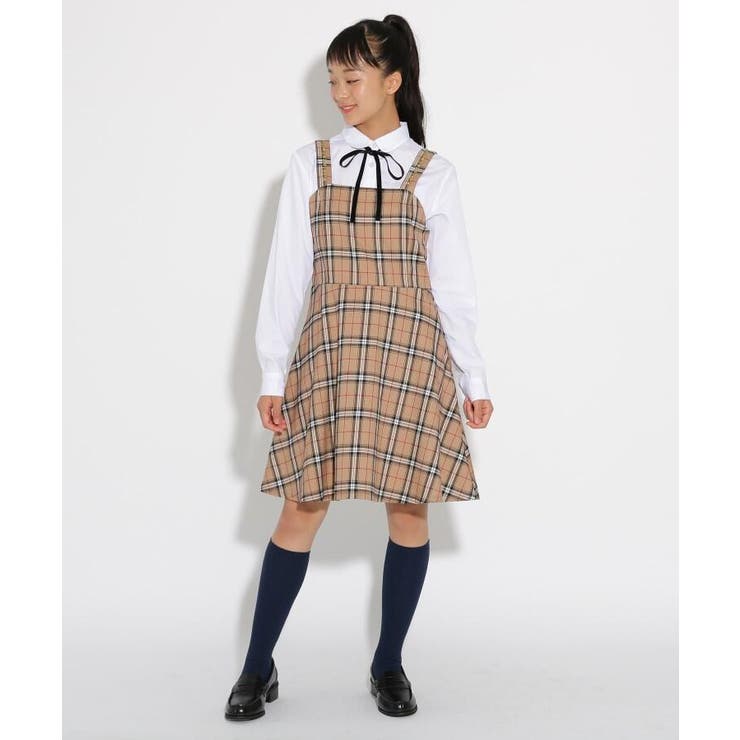卒服】ワンピース+ブラウス セット[品番：WRDW0086683]｜PINK-latte（ピンクラテ ）のキッズファッション通販｜SHOPLIST（ショップリスト）