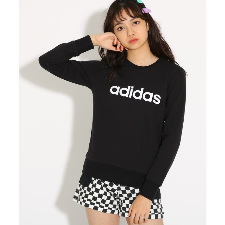 Adidas アディダス スウェットクルーネック 品番 Wrdw Pink Latte ピンクラテ のキッズファッション通販 毎日送料無料 Shoplist ショップリスト